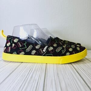 Toms Shoes Womens 9 Hamburgers French Fries Hot Dogs Fast Food Venice Collection